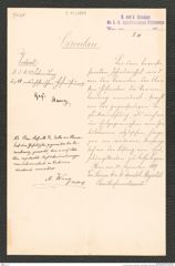 k.k. naturhistorisches Hofmuseum, Intendanzakten 1885-1896 (Hauer), Aktenzahl Z.11/1890, Seite 1